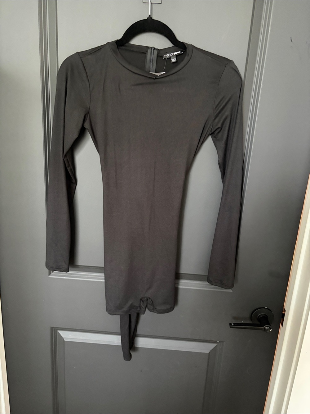 Fashion Nova Black Long Sleeve Jumpsuit